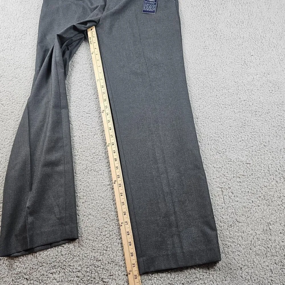 Chaps Ralph Lauren Dress Pants Mens 36x32* Gray Suit Separates Flat Front NWT
